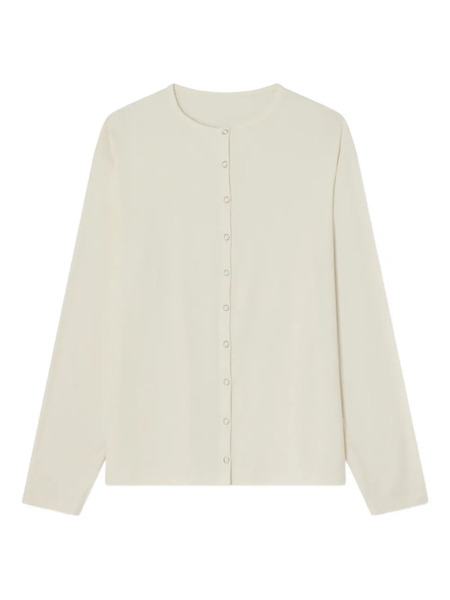  Carrer Cole Button-up Henley T-shirt - Neutrals 