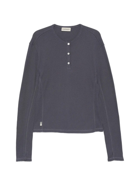  Carrer Lis Henley Long-sleeves Sweater - Blue 