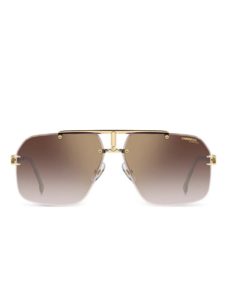  Carrera Geometric-frame Sunglasses - Gold 