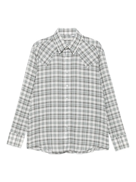  Carter Young Plaid Button-up Shirt - Grey 