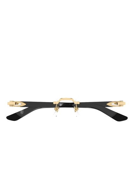  Cartier Eyewear Geometric-frame Rimless Glasses - Black 