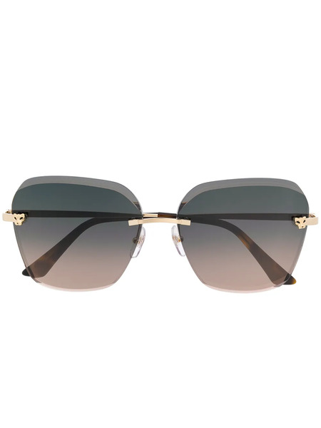  Cartier Eyewear Panthère Sunglasses - Green 
