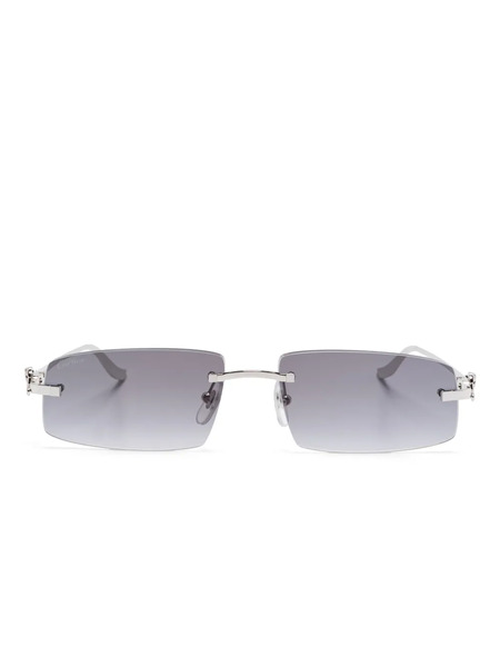  Cartier Eyewear Panthere Sunglasses - Silver 