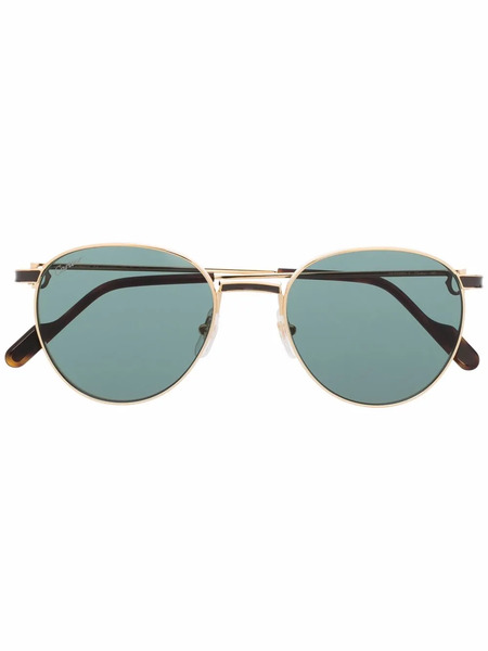  Cartier Eyewear Pantos-frame Sunglasses - Gold 