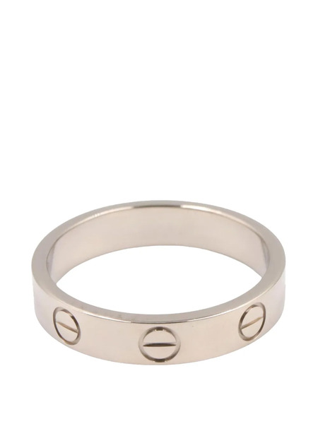  Cartier 2000-2007 18k White Gold Small Love Ring - Silver 