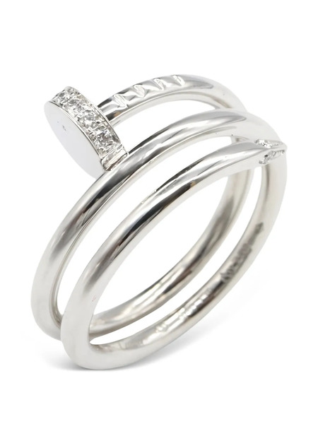  Cartier 2010s Juste Un Clou Diamond Ring - Silver 