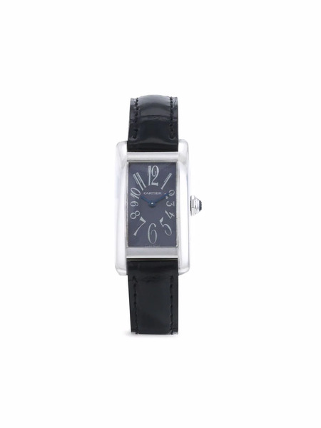  Cartier 1990s Pre-owned Tank Américaine 35mm - Grey 