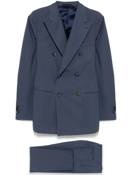  Caruso Double-breasted Suit - Blue 
