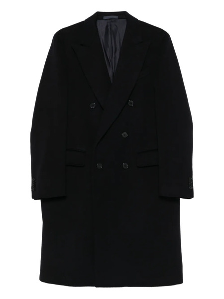  Caruso Double-breasted Wool Coat - Black 
