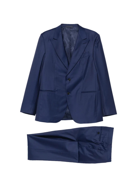  Caruso Peak-lapel Suit - Blue 