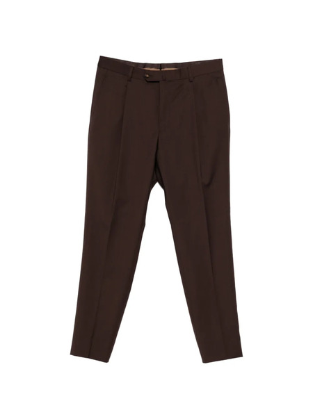  Caruso Pleated Trousers - Brown 
