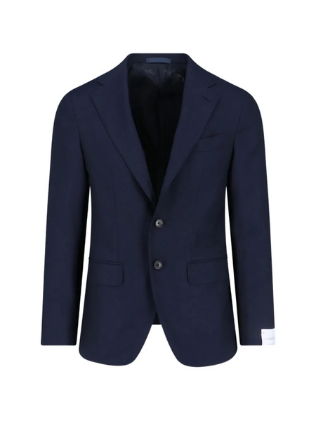  Caruso Pocket Buttoned Blazer - Blue 
