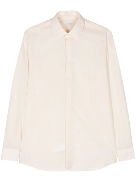  Caruso Poplin Tencel Shirt - Neutrals 