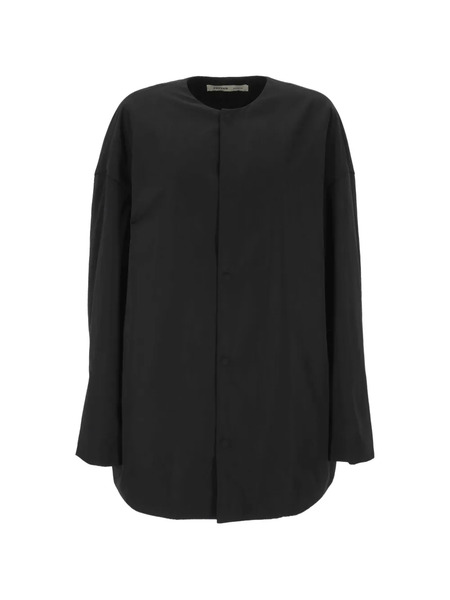  Carven Buttoned Coat - Black 