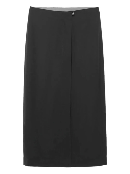  Carven Centre-front Button Midi Skirt - Black 