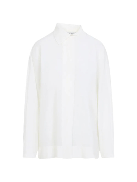  Carven Collared Long-sleeve Shirt - Neutrals 
