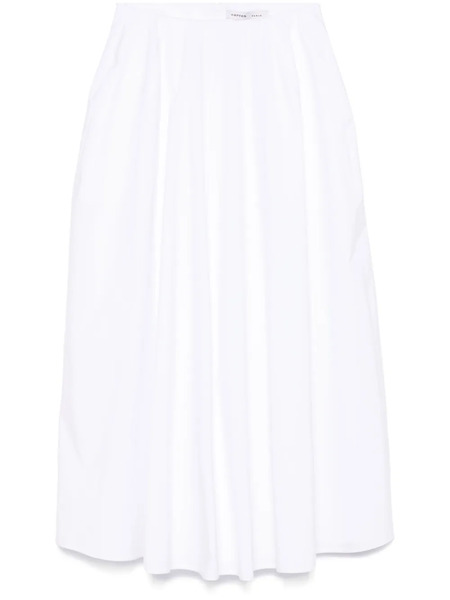 Carven Cotton Midi Skirt - White 