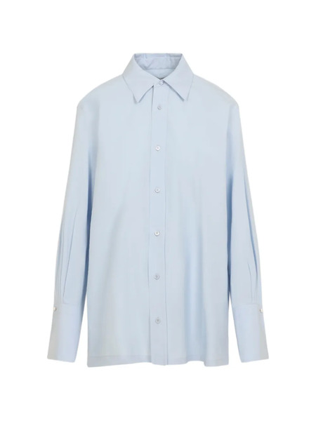  Carven Long-sleeve Collared Shirt - Blue 