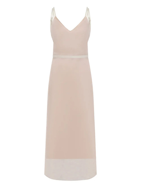  Carven Open-back Silk Dress - Pink 