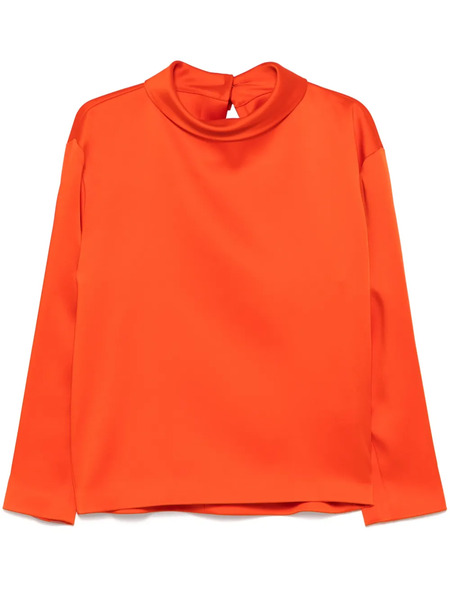  Carven Satin Blouse - Orange 