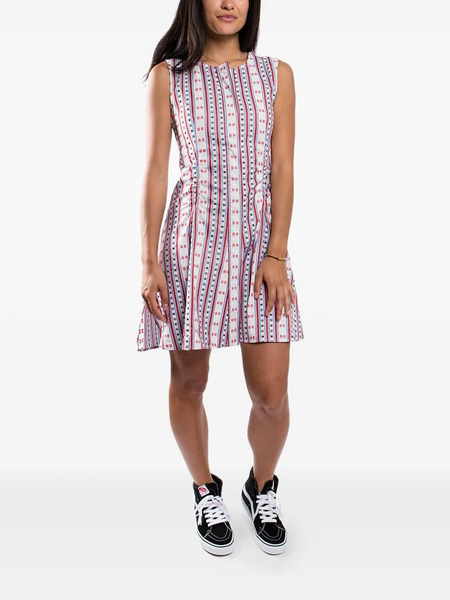  Carven Striped Sleeveless Flared Dress - Multicolour 