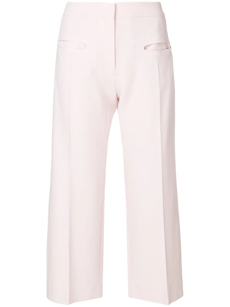  Carven Wide Leg Cropped Pants - Pink 
