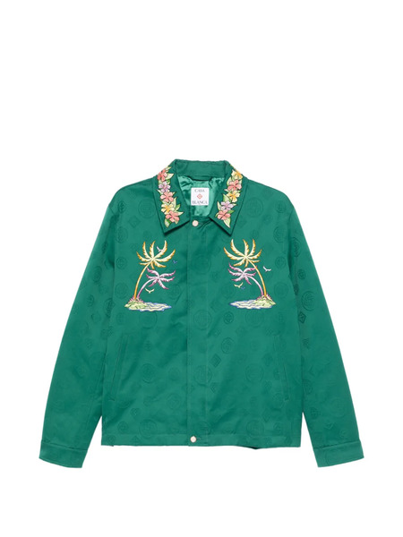  Casablanca Casa Embroidery Overshirt - Green 