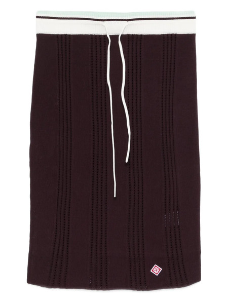  Casablanca Drawstring Mini Skirt - Red 
