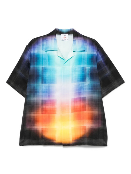  Casablanca Gradient Check Shirt - Blue 