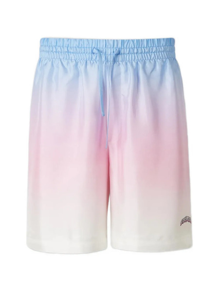  Casablanca Gradient Print Drawstring Shorts - Blue 