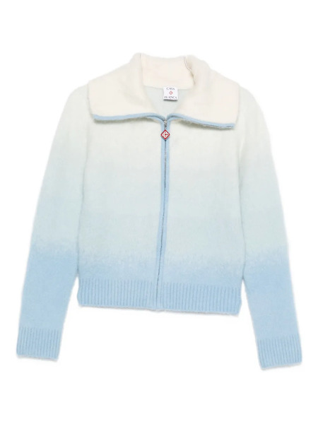  Casablanca Gradient Zip-up Cardigan - Blue 