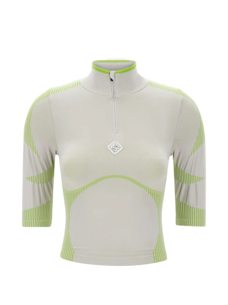  Casablanca Half-zip Logo-detail Top - Neutrals 