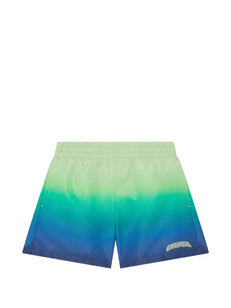  Casablanca Kids Gradient Logo-print Swim Shorts - Blue 