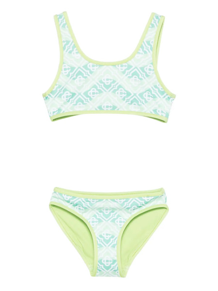  Casablanca Kids Monogram Bikini - Green 
