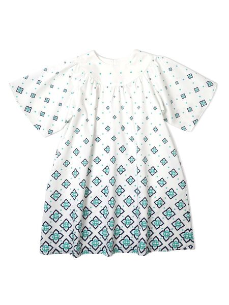  Casablanca Kids Monogram Dress - White 