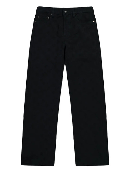  Casablanca Logo-patch Five-pocket Jeans - Black 