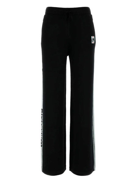  Casablanca Merino Side-stripe Sweatpants - Black 