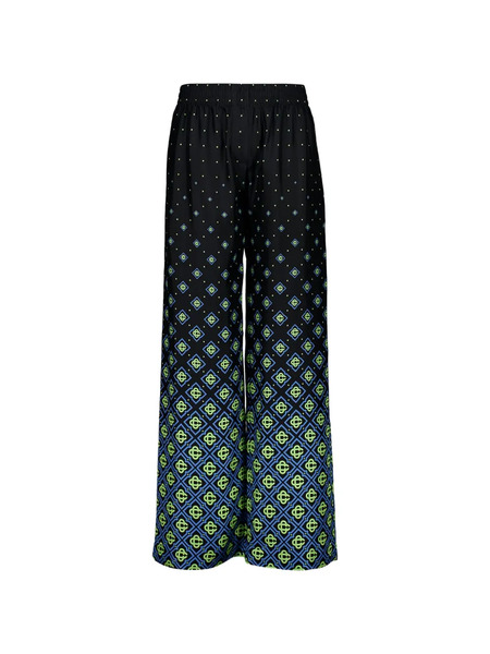  Casablanca Monogram Palazzo Pants - Black 