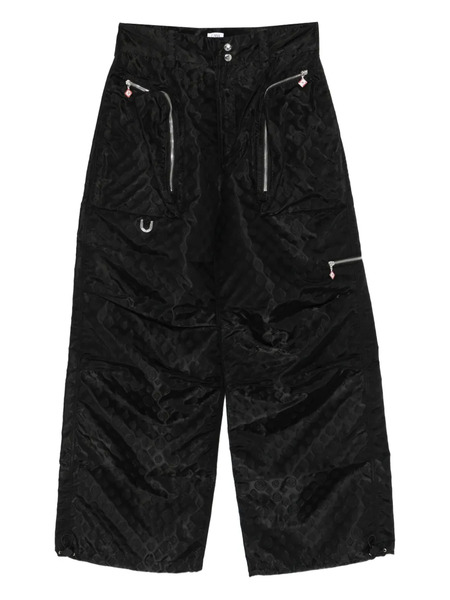  Casablanca Monogram-pattern Trousers - Black 
