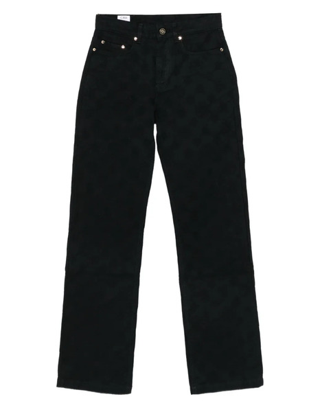 Casablanca Monogram-print Jeans - Black 