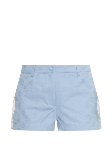  Casablanca Monogram Stripe Shorts - Blue 