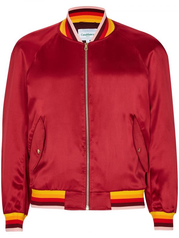  Casablanca Morocco Embroidered Bomber Jacket 