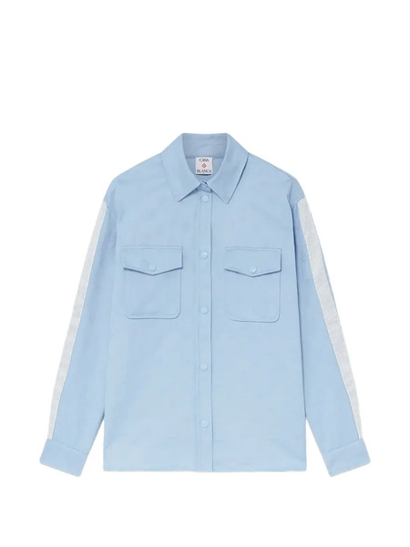  Casablanca Patch-pocket Stripe Shirt - Blue 
