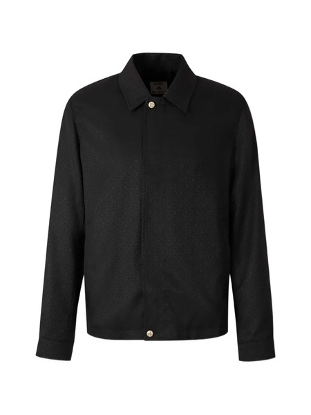  Casablanca Patterned Shirt Jacket - Black 