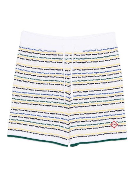  Casablanca Patterned Shorts - White 