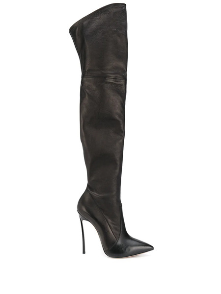  Casadei Blade Thigh-high Boots - Black 