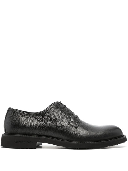  Casadei Cervo Leather Derby Shoes - Black 