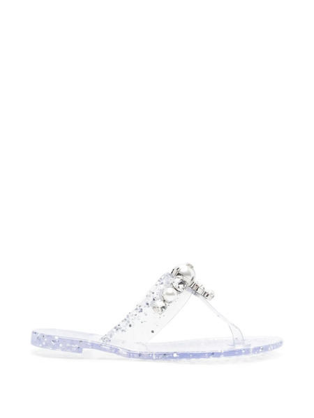  Casadei Embellished Sandals - White 