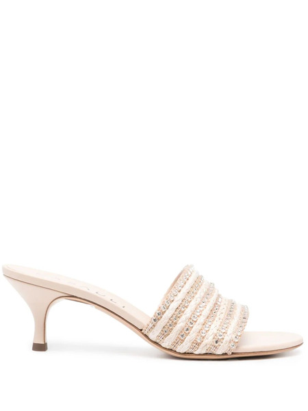  Casadei Limelight 70mm Mules - Pink 