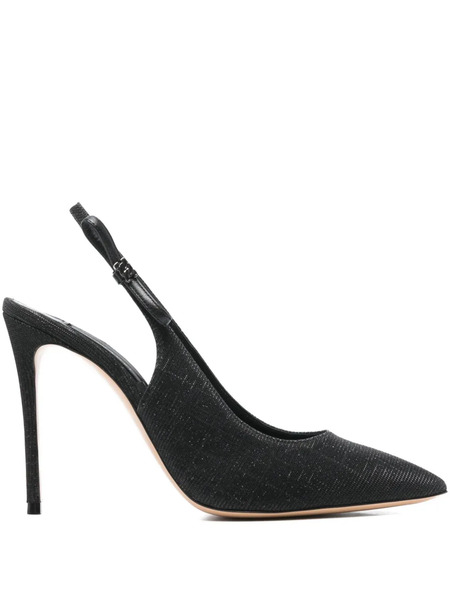  Casadei 100mm Slingback Pumps - Black 